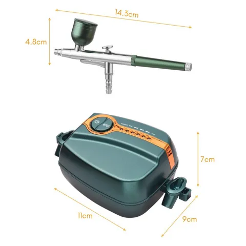 Aerograf z kompresorem airbrush 12V 1.5/2A