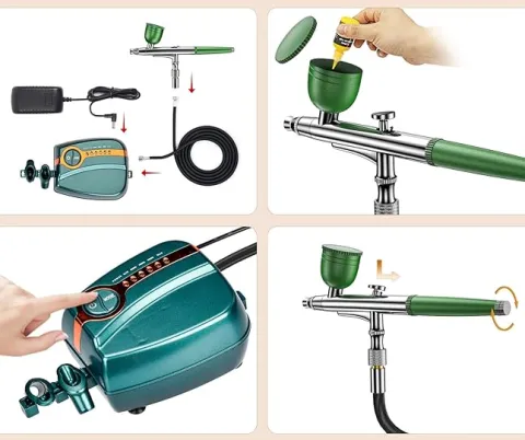 Aerograf z kompresorem airbrush 12V 1.5/2A