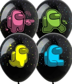 AMONG US balon gumowy z nadrukiem kosmos 1 szt.