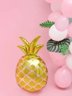 Ananas balon foliowy złoty 38x63 cm