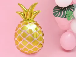 Ananas balon foliowy złoty 38x63 cm