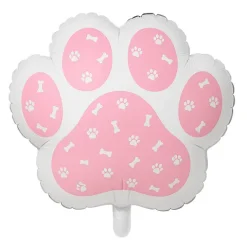Łapa psia łapka balon foliowy 50 cm różowa