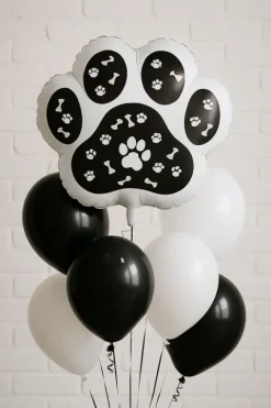 Łapa psia łapka balon foliowy 50 cm czarna