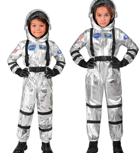 Astronauta srebrny strój dla dzieci