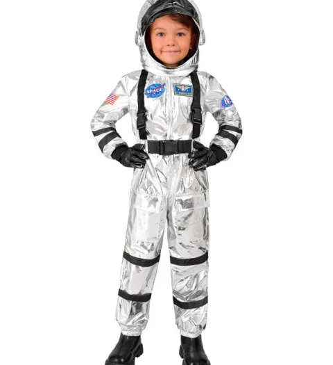 Astronauta srebrny strój dla dzieci