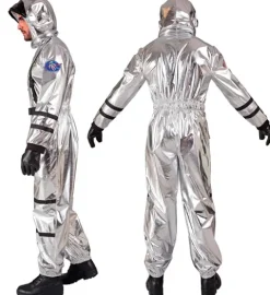 Astronauta srebrny strój dla dorosłych
