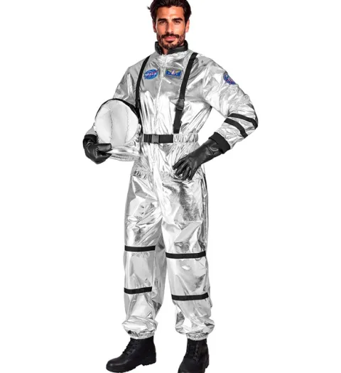 Astronauta srebrny strój dla dorosłych