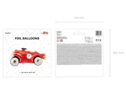 Auto czerwone balon foliowy 111x63 cm