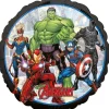 AVENGERS czarny okrągły balon foliowy 43 cm