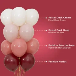 Balon 24 cale Sempertex Solid 1 szt. Merlot