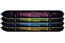 Balon do modelowania LOL660 Sempertex Happy Birthday Neon 3 szt