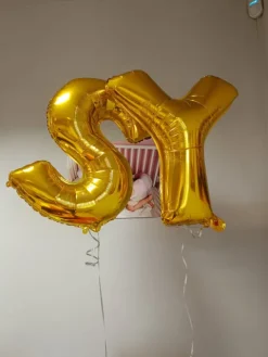 Balon foliowy alfabet LITERA ZŁOTA 32 cale / 57 cm (NA HEL)