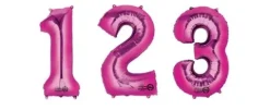 Balon foliowy Anagram Maxi Cyfra Różowy