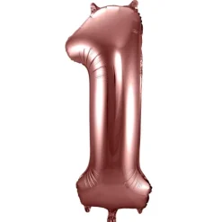 BALON foliowy CYFRA 86 cm Chocolate BRĄZOWA