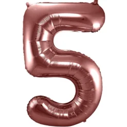 BALON foliowy CYFRA 86 cm Chocolate BRĄZOWA