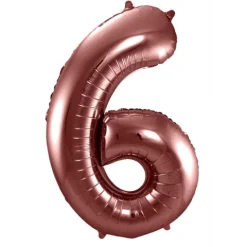 BALON foliowy CYFRA 86 cm Chocolate BRĄZOWA
