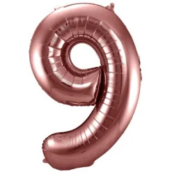 BALON foliowy CYFRA 86 cm Chocolate BRĄZOWA