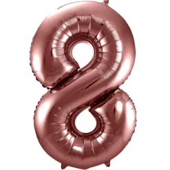 BALON foliowy CYFRA 86 cm Chocolate BRĄZOWA