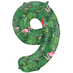 BALON foliowy CYFRA 86 cm Jungle Vibe