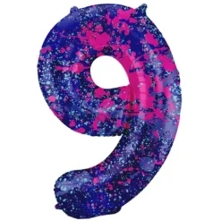 BALON foliowy CYFRA 86 cm Paint Splash