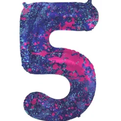 BALON foliowy CYFRA 86 cm Paint Splash