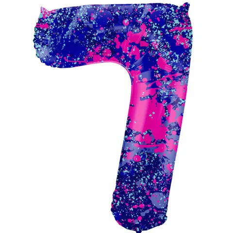 BALON foliowy CYFRA 86 cm Paint Splash