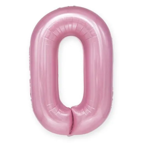 BALON foliowy CYFRA 100 cm RÓŻOWA