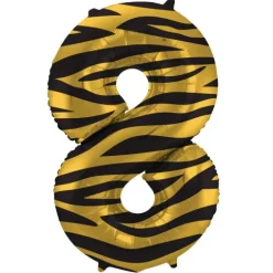 BALON foliowy CYFRA 86 cm Tiger Chic