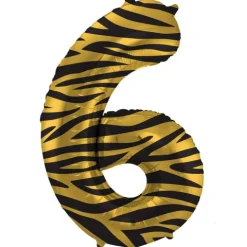 BALON foliowy CYFRA 86 cm Tiger Chic