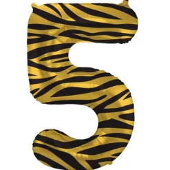 BALON foliowy CYFRA 86 cm Tiger Chic