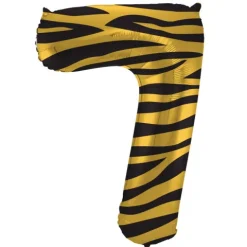 BALON foliowy CYFRA 86 cm Tiger Chic