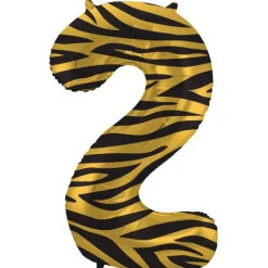 BALON foliowy CYFRA 86 cm Tiger Chic