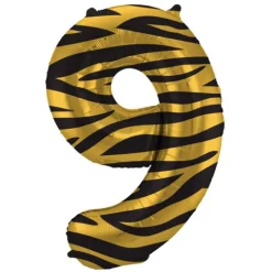 BALON foliowy CYFRA 86 cm Tiger Chic