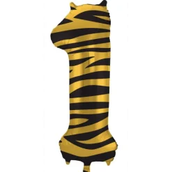 BALON foliowy CYFRA 86 cm Tiger Chic