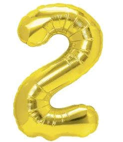 BALON foliowy CYFRA 100 cm ZŁOTA