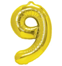 BALON foliowy CYFRA 100 cm ZŁOTA