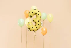 Balon foliowy CYFRA 3 GEPARD 68 x 98 cm