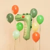 Balon foliowy CYFRA 7 KROKODYL 56 X 85 cm