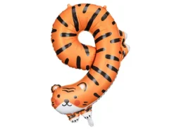 Balon foliowy CYFRA 9 TYGRYSEK 64 x 87 cm