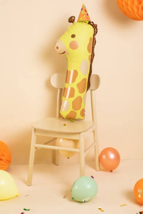 Balon foliowy CYFRA 1 ŻYRAFA 42 x 90 cm
