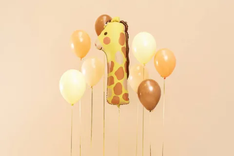 Balon foliowy CYFRA 1 ŻYRAFA 42 x 90 cm