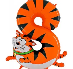 BALON foliowy CYFRA Animal Zwierzaki dla dzieci 100 cm