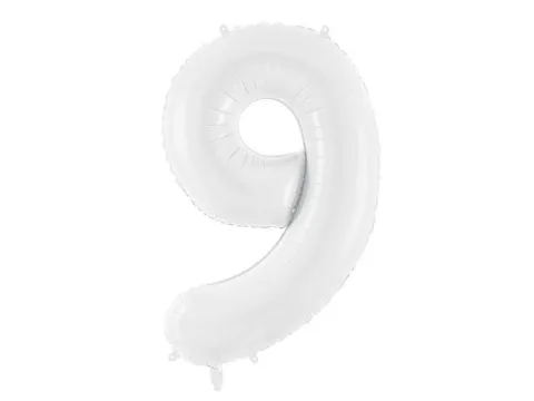 Balon foliowy CYFRA BIAŁA 86 cm