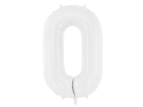 Balon foliowy CYFRA BIAŁA 86 cm