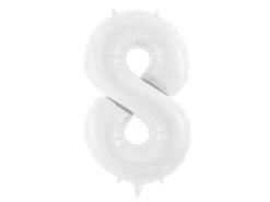 Balon foliowy CYFRA BIAŁA 86 cm