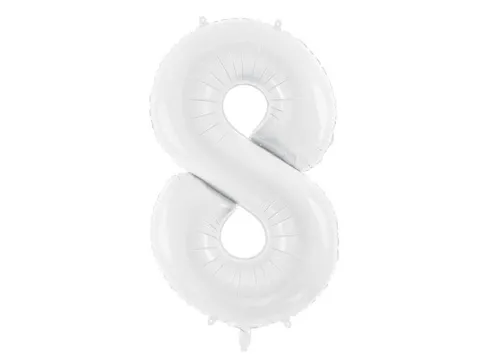 Balon foliowy CYFRA BIAŁA 86 cm