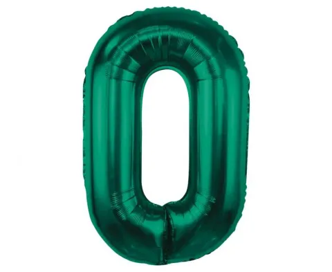 Balon foliowy CYFRA BUTELKOWA ZIELEŃ 85 cm