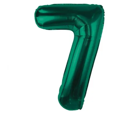 Balon foliowy CYFRA BUTELKOWA ZIELEŃ 85 cm