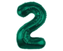 Balon foliowy CYFRA BUTELKOWA ZIELEŃ 85 cm