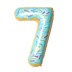 Balon foliowy CYFRA ciasteczko donut 40